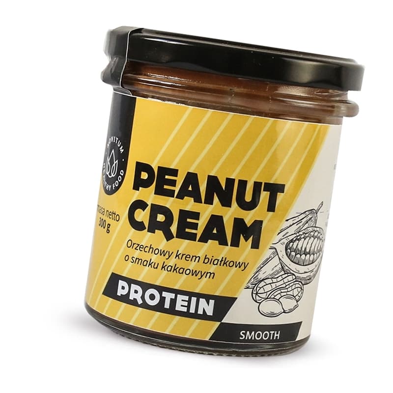 Krem Orzechowy Bia艂kowy WPC 80 Peanut Cream Protein Smooth