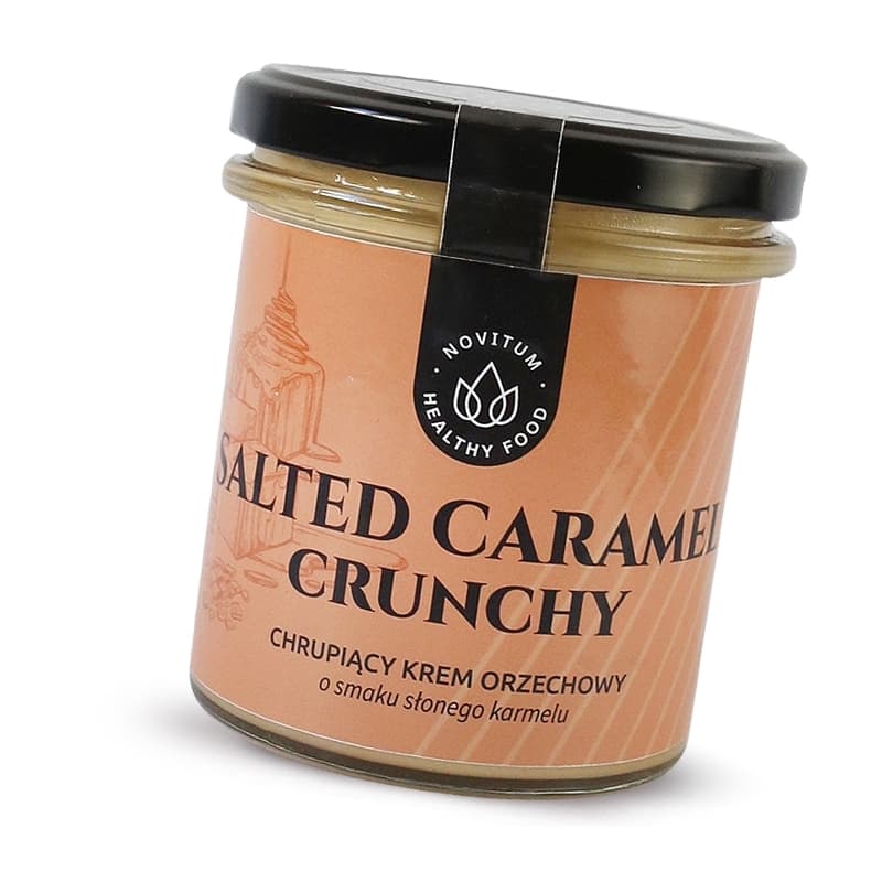 Krem Orzechowy o Smaku S艂onego Karmelu Salted Caramel Crunchy Keto
